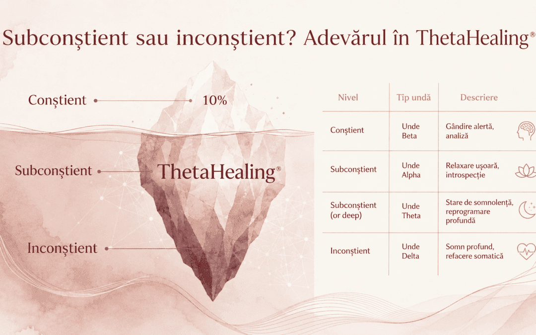 Subconștient sau inconștient? Adevărul în ThetaHealing®