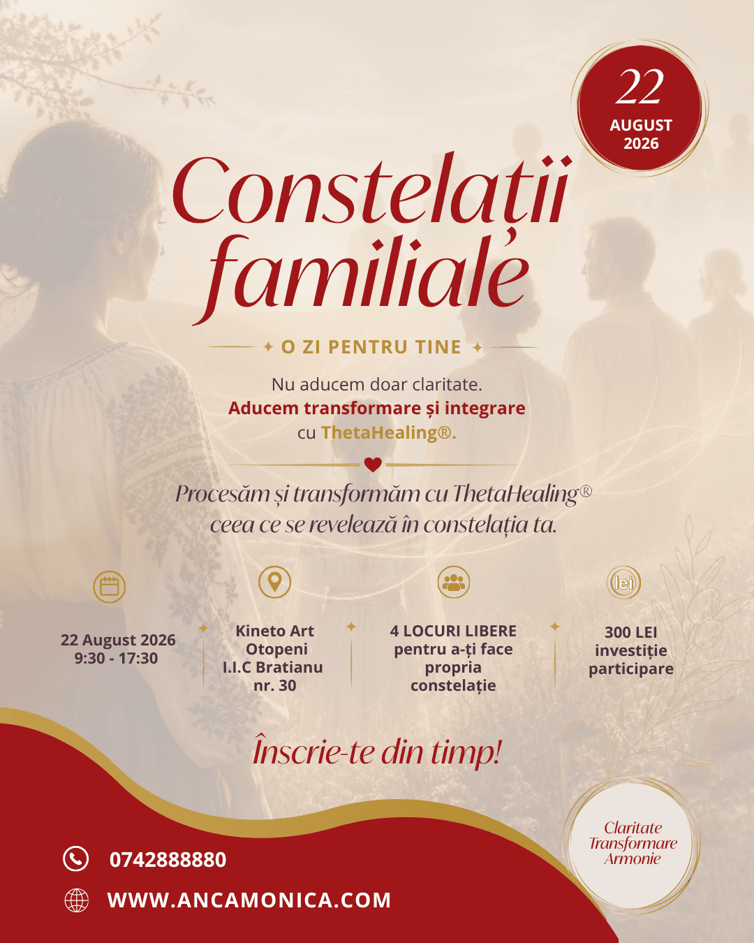 Kineto Art, Otopeni<br />
📅 22 august 2026<br />
💰 300 lei – participare